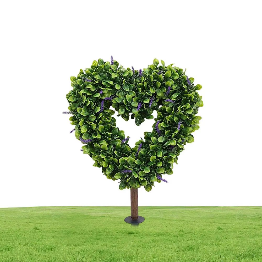 Artificial Heart-Shaped Topiary Tree