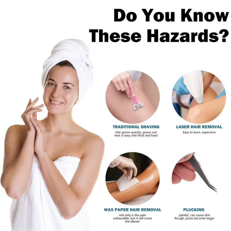 CrystalGlow™ Painless Hair Removal Eraser – Reusable Nano Glass Depilator