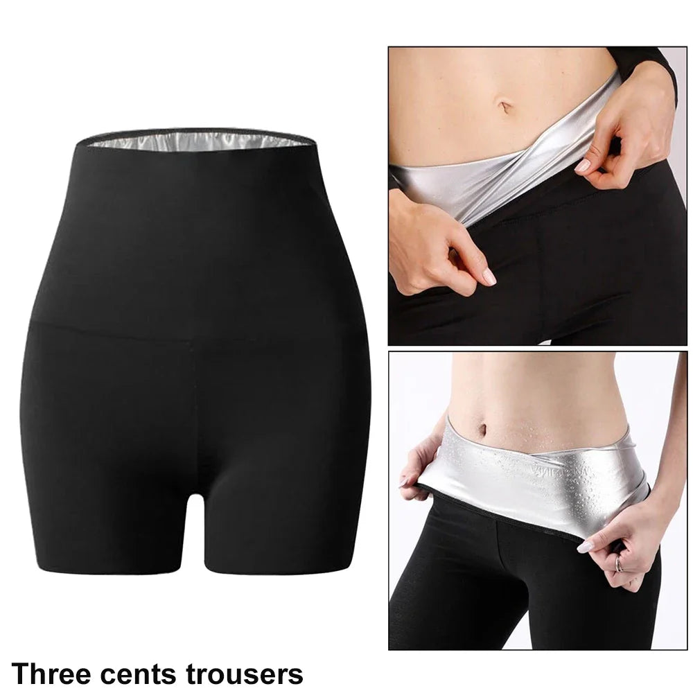 SweatFit™ Sauna Shorts – Women’s Thermo Compression Shorts for Gym & Running