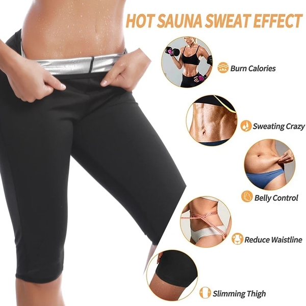 SweatFit™ Sauna Shorts – Women’s Thermo Compression Shorts for Gym & Running