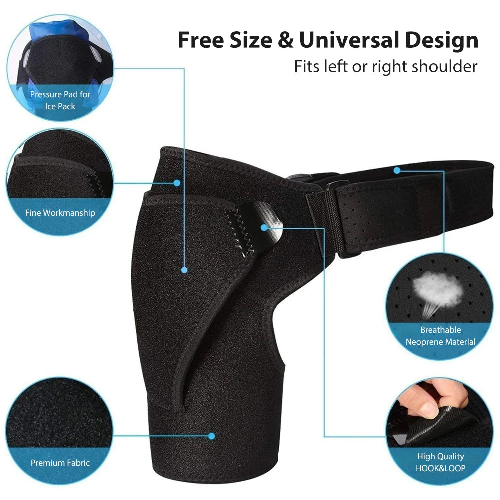 TheraShoulder™ Compression Brace – Adjustable Shoulder Support Wrap for Men & Women
