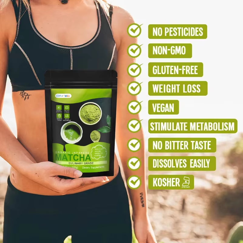 Matcha Supplement for Digestion & Gut Health, Fat Burning, Control Appetite & Weight Loss for Men & Women