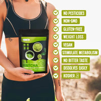 Matcha Supplement for Digestion & Gut Health, Fat Burning, Control Appetite & Weight Loss for Men & Women