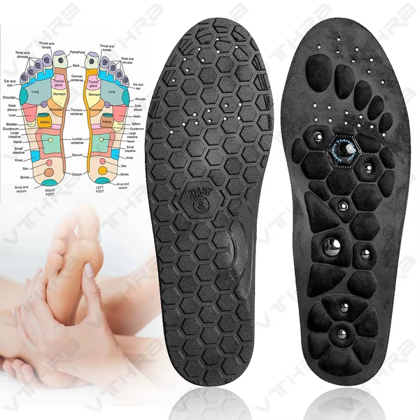 FlexArch™ Magnetic Massage Insoles – Acupressure Arch Support for Foot Pain Relief & Comfort