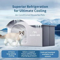 ArcticNest™ Pet Cooling Bed – Summer Cooling House for Cats & Small Dogs
