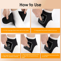 FlexiPulse™ Ankle Recovery System – Smart Air Compression Massager for Achilles Tendon Relief & Circulation Boost