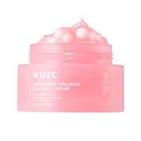  Pink Collagen Capsule Cream┃Anti-Wrinkle┃Hydrating┃Glowing┃Increase Elasticity 5%┃Niacinamide Hydrolyzed Collagen.