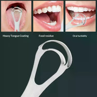 PureScrape™ Stainless Steel Tongue Scraper – Professional Tongue Cleaner for Fresh Breath & Daily Oral Care