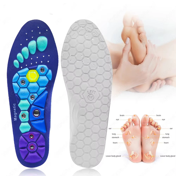 FlexArch™ Magnetic Massage Insoles – Acupressure Arch Support for Foot Pain Relief & Comfort