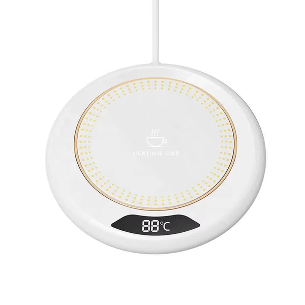 Thermostatic Heating Coaster│USB Home Heating Coaster│3-Speed Adjustment Heating│55 Degrees│