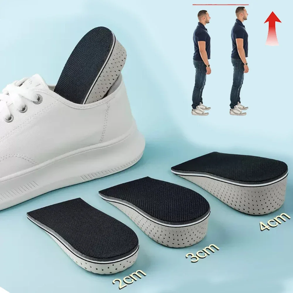 ElevaStep™ Memory Foam Height Increase Insoles – Breathable Shock-Absorbing Shoe Inserts (2–4cm)