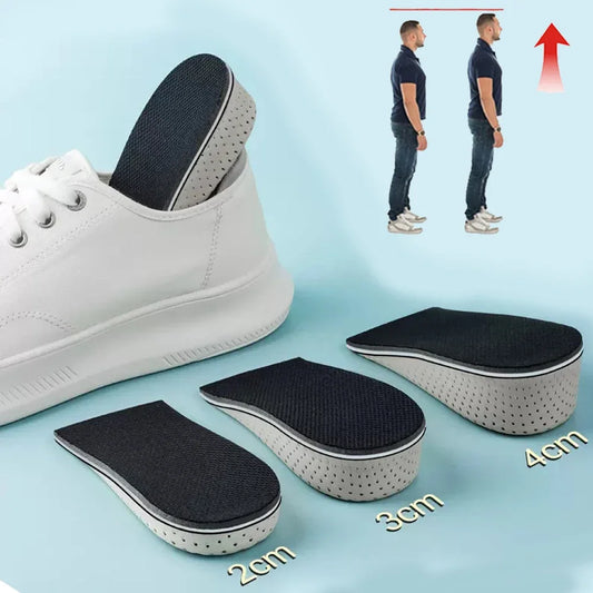 ElevaStep™ Memory Foam Height Increase Insoles – Breathable Shock-Absorbing Shoe Inserts (2–4cm)