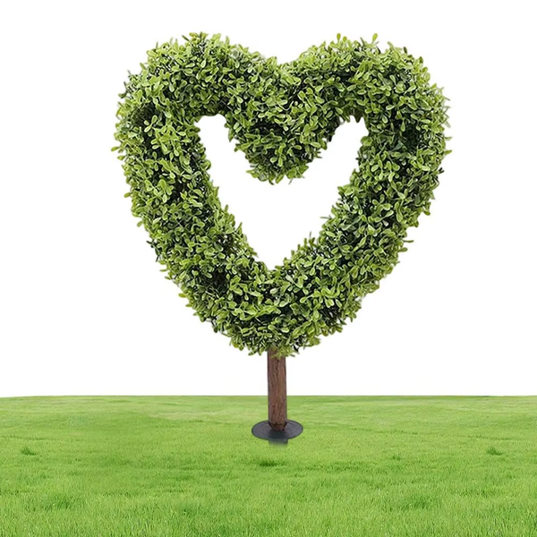 Artificial Heart-Shaped Topiary Tree