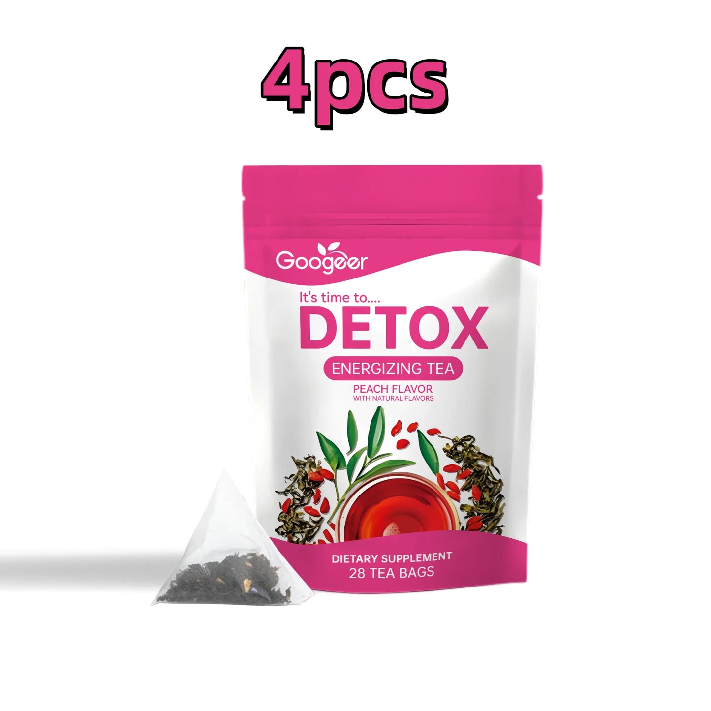 PureBalance™ Herbal Detox Wellness Tea – 28 Daily Herbal Tea Bags for a Refreshing Wellness Routine