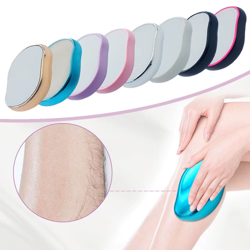CrystalGlow™ Painless Hair Removal Eraser – Reusable Nano Glass Depilator