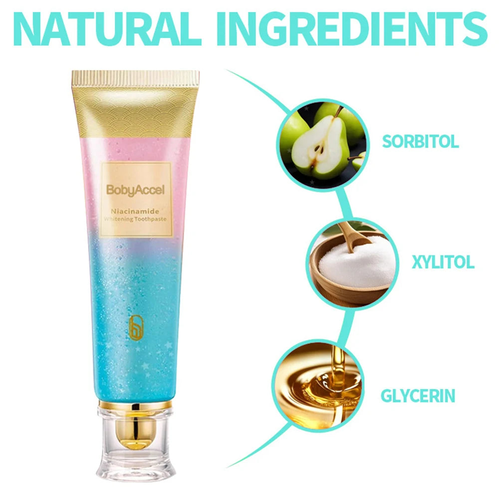 BrightSmile™ Niacinamide Whitening Toothpaste – Niacinamide Formula for a Brighter Smile