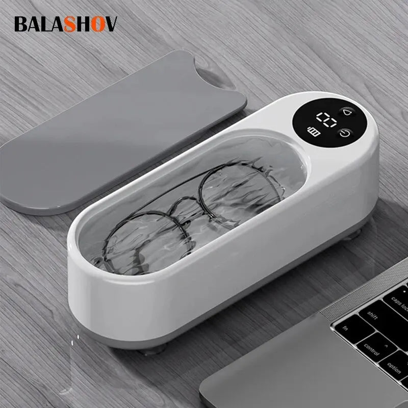 UltraCleanse™  Portable Ultrasonic Jewelry & Glasses Cleaner – 450ml Deep Cleaning Machine