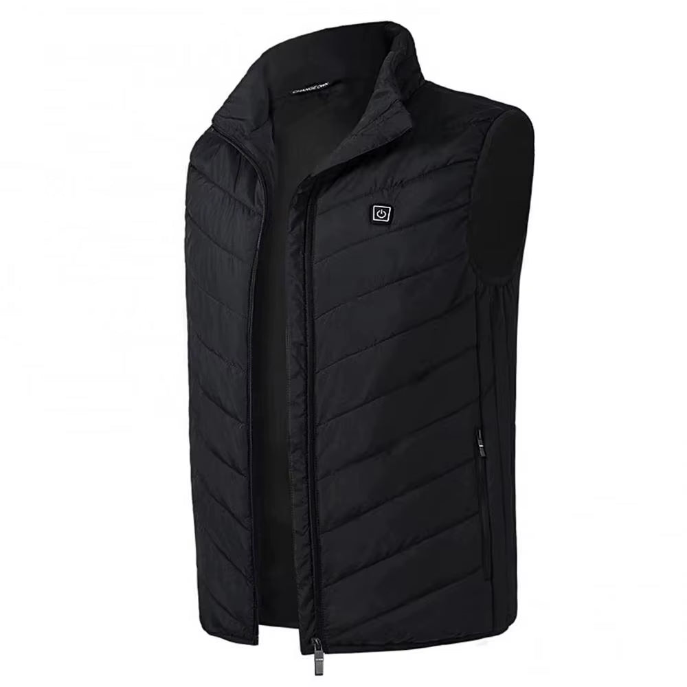 Men Winter Heated Vest | USB Safe Constant Temperature Vest | Outdoor Infrared Heating Vest | Carbon Fiber Thermal Waistcoat.