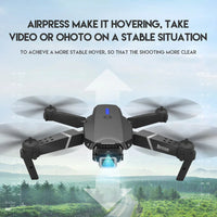 E88 Pro Foldable Quadcopter Drone┃WIFI FPV, HD 4K Camera, Altitude Hold.
