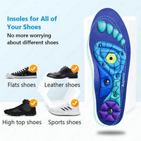FlexArch™ Magnetic Massage Insoles – Acupressure Arch Support for Foot Pain Relief & Comfort