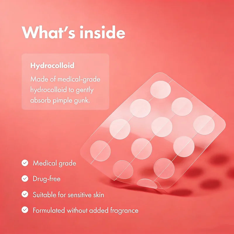 PurePatch™ Acne Spot Patches – Gentle Hydrocolloid Blemish Covers for Overnight Care