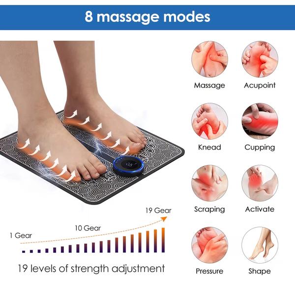 NerveEase™┃EMS Foot Massager Pad┃Pain Relief Massage┃Electric Muscle Stimulation 