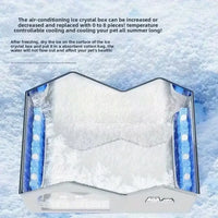 ArcticNest™ Pet Cooling Bed – Summer Cooling House for Cats & Small Dogs