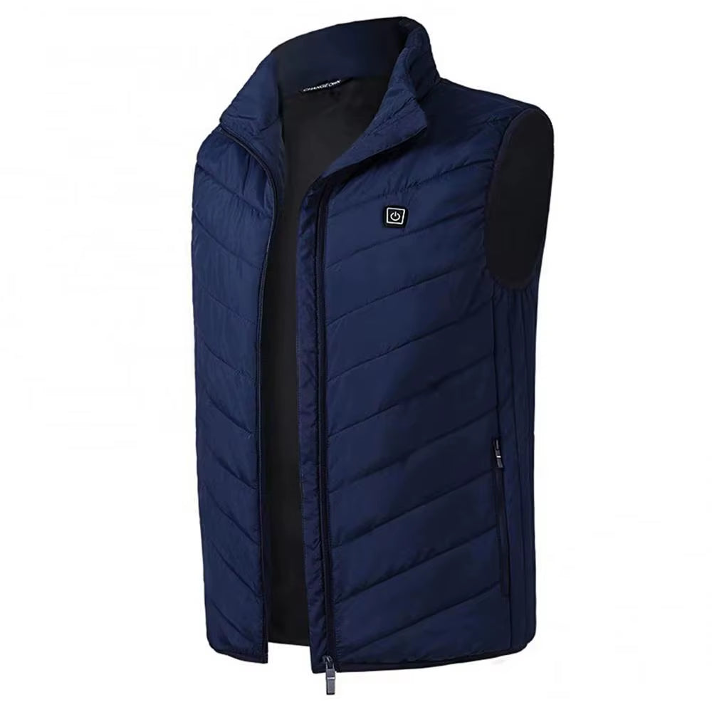 Men Winter Heated Vest | USB Safe Constant Temperature Vest | Outdoor Infrared Heating Vest | Carbon Fiber Thermal Waistcoat.