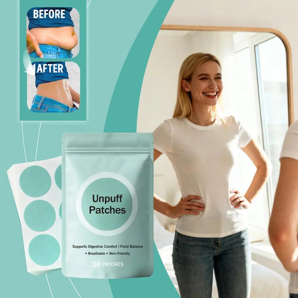 Unpuff™ Wellness Patches – 30 Breathable Self-Care Body Patches for Daily Comfort