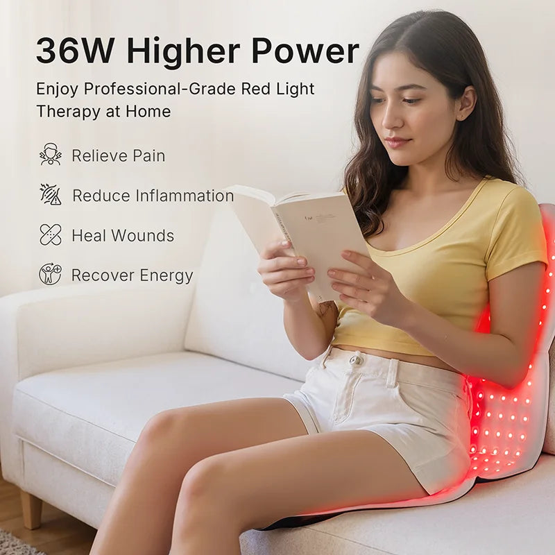 RedRelief Pro™ Red Light Therapy Mat – Full Body Pain Relief & Muscle Recovery Pad