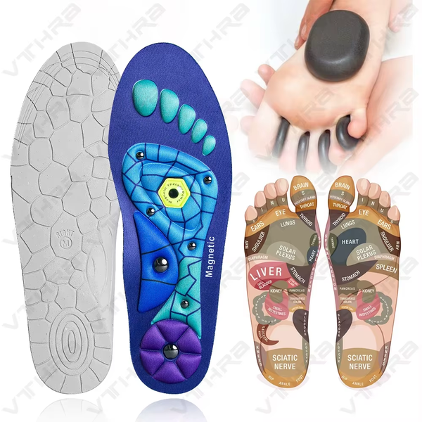 FlexArch™ Magnetic Massage Insoles – Acupressure Arch Support for Foot Pain Relief & Comfort