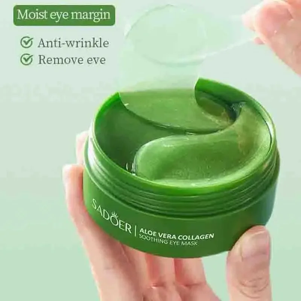 AloeGlow™ Collagen Eye Patches – 60pcs Hydrating Under-Eye Masks for Puffiness & Dark Circle Care