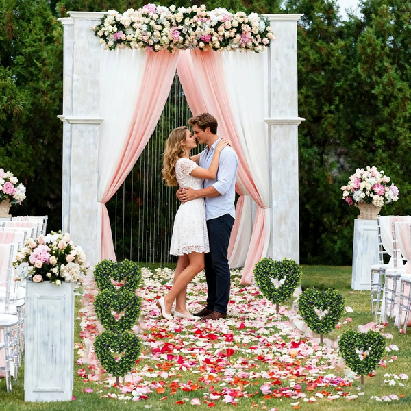 Artificial Heart-Shaped Topiary Tree