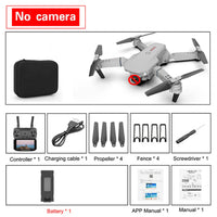 E88 Pro Foldable Quadcopter Drone┃WIFI FPV, HD 4K Camera, Altitude Hold.