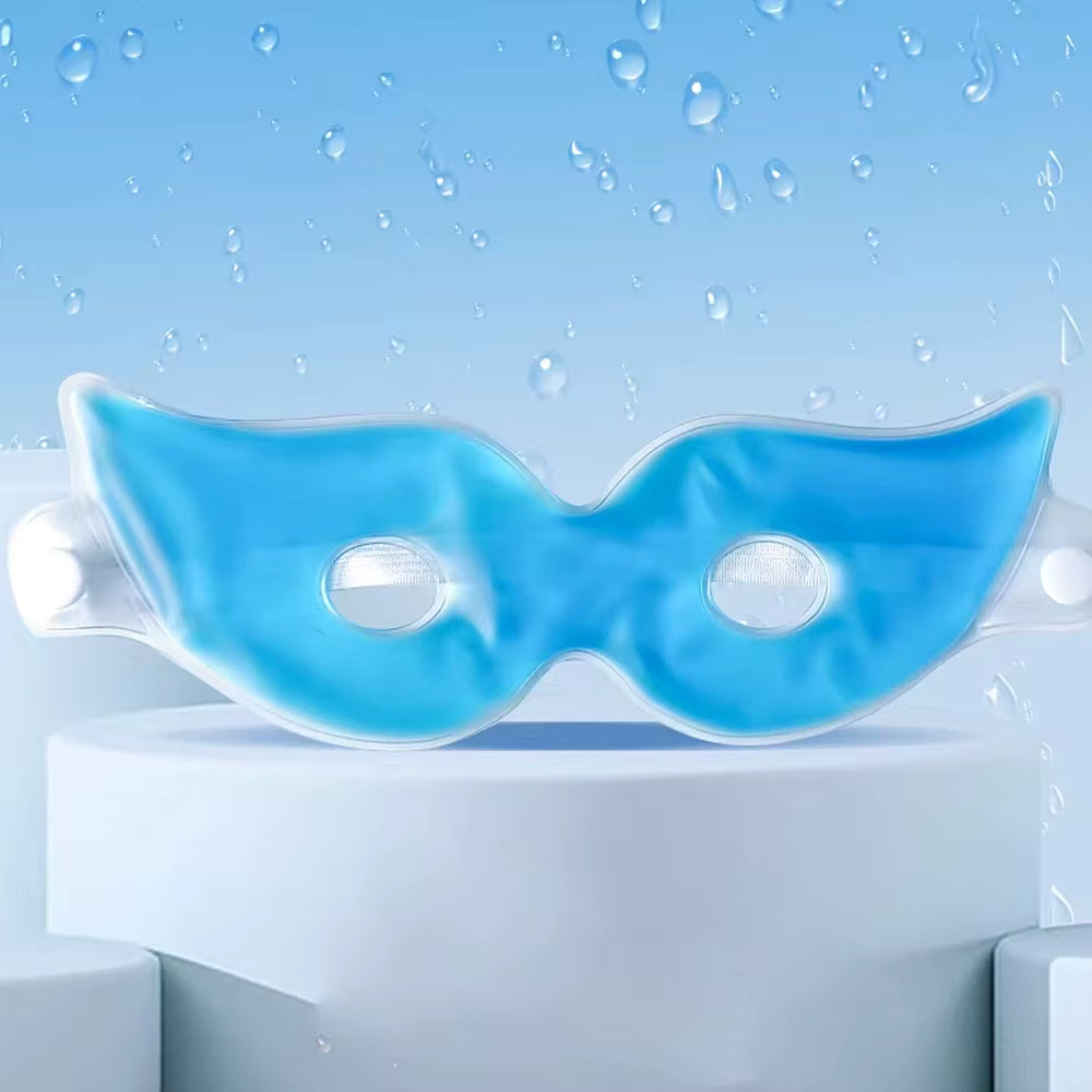 CryoGlow™ Cooling Gel Face Mask – Reusable Hot & Cold Therapy Mask for Facial Puffiness & Skin Care