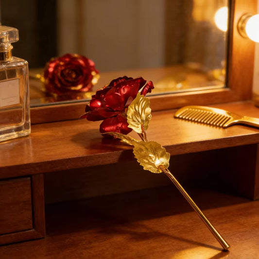 Infinity Rose™┃24K Gold-Plated Crystal Rose