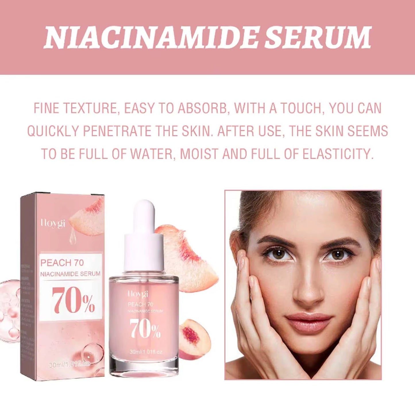PeachGlow™ Niacinamide Serum – Dark Spot Corrector & Pore Minimizing Skin Treatment