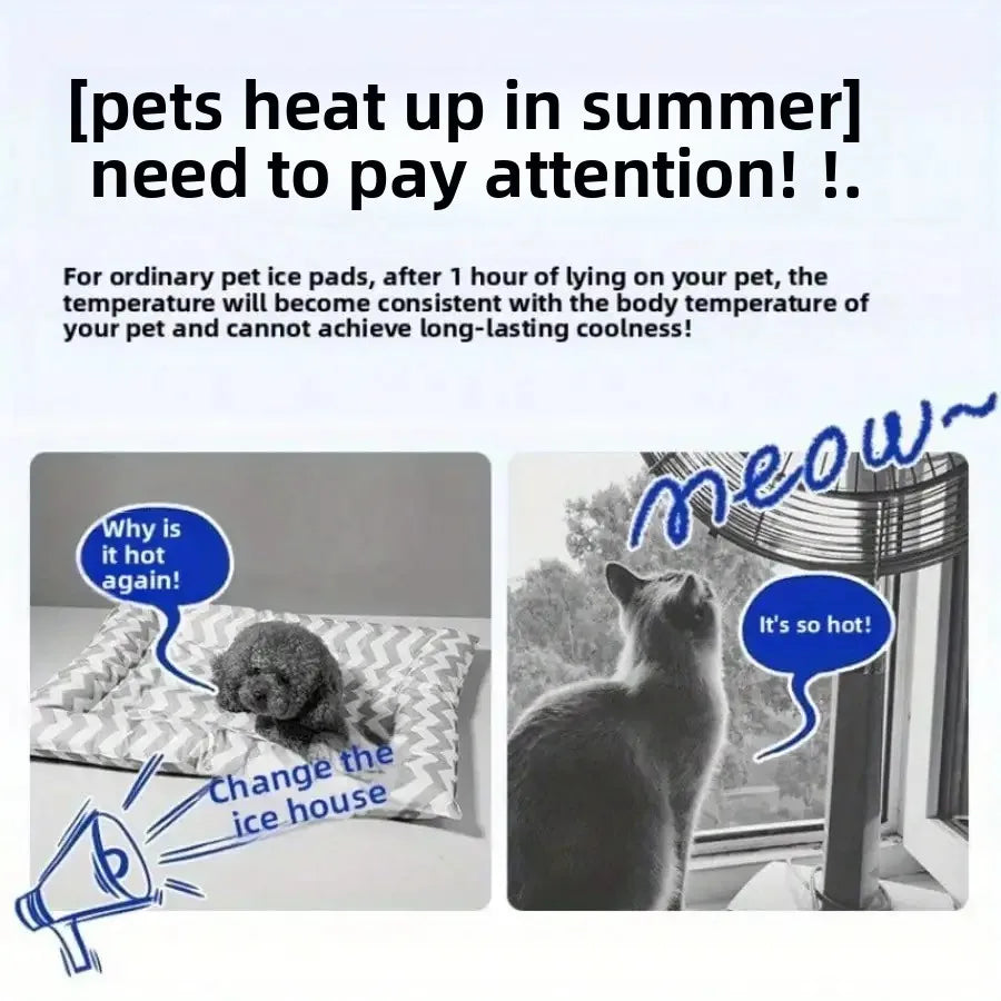 ArcticNest™ Pet Cooling Bed – Summer Cooling House for Cats & Small Dogs