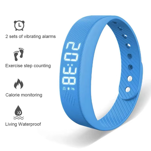 PulseTrack™ Waterproof Smart Fitness Bracelet – Advanced Health & Activity Monitor
