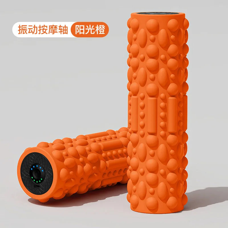 VibeRoll™ Electric Foam Roller – Deep Tissue Muscle Recovery & Vibrating Massage Roller