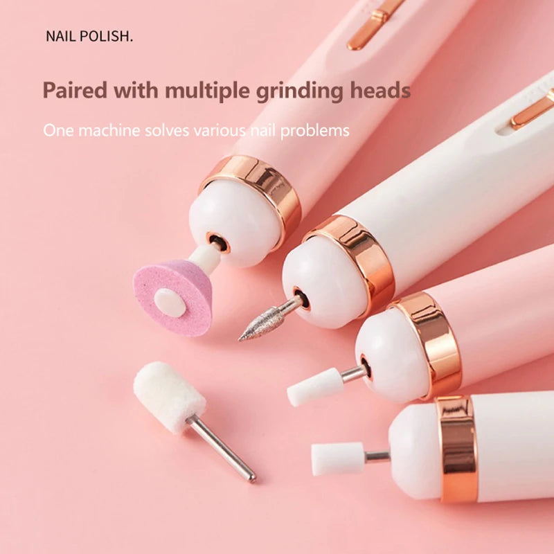 NailNova™  Electric Nail Drill Kit – Portable Cordless Manicure & Gel Polish Remover Tool