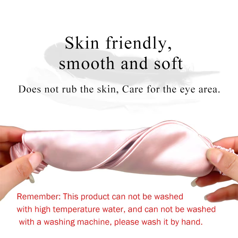 SilkDream™ Pure Silk Sleep Mask – Soft Breathable Eye Mask for Deep, Restful Sleep