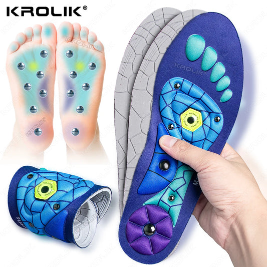 FlexArch™ Magnetic Massage Insoles – Acupressure Arch Support for Foot Pain Relief & Comfort