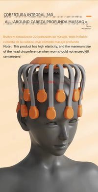 NeuroScalp™ Red Light Therapy Head Massager – 20 Mode Relaxation System