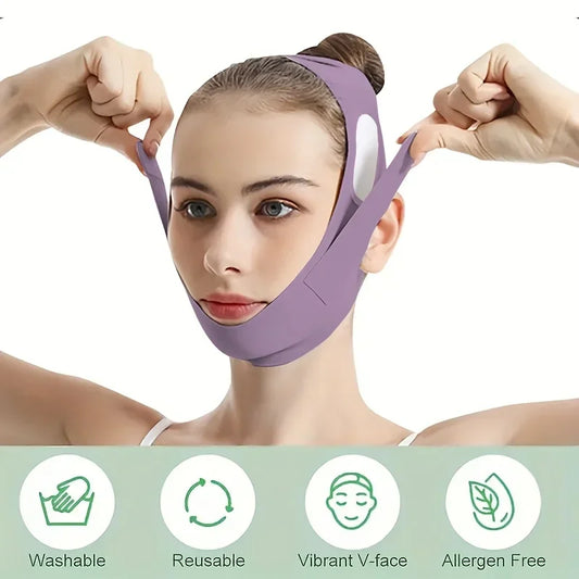 JawSculpt™ Overnight Face Lift Band – Reusable V-Line Chin Strap & Jawline Defining Wrap