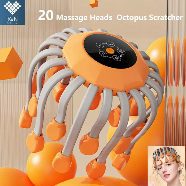 NeuroScalp™ Red Light Therapy Head Massager – 20 Mode Relaxation System