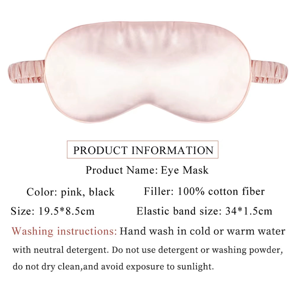 SilkDream™ Pure Silk Sleep Mask – Soft Breathable Eye Mask for Deep, Restful Sleep