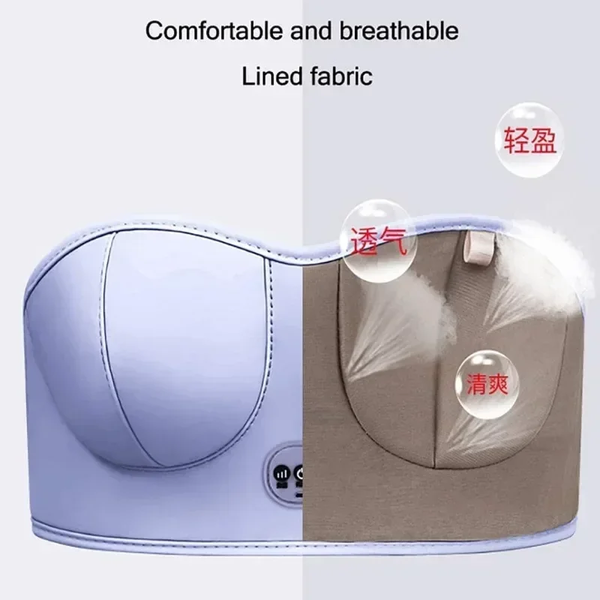 BustLift Pro™ Electric Breast Massager Bra – Wireless Heated Compression & Firming Support