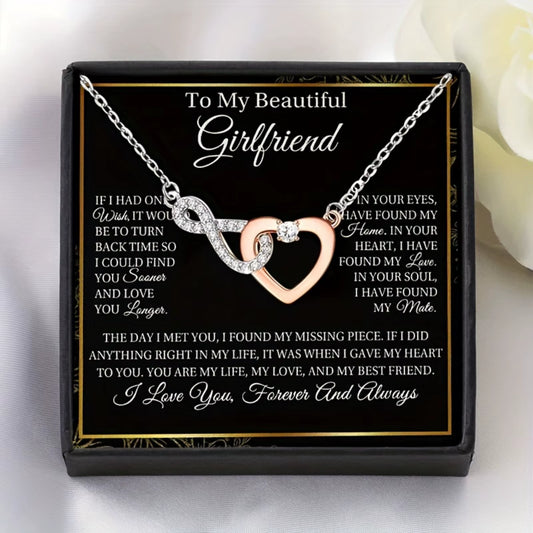Elegant Infinity Heart Necklace