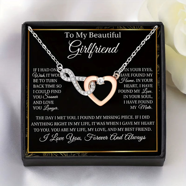 Elegant Infinity Heart Necklace